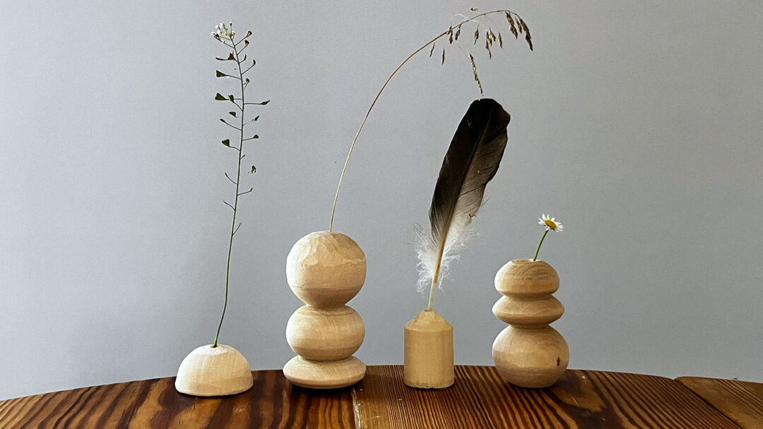 Sjove "vaser" fra drejeøvestykkerne