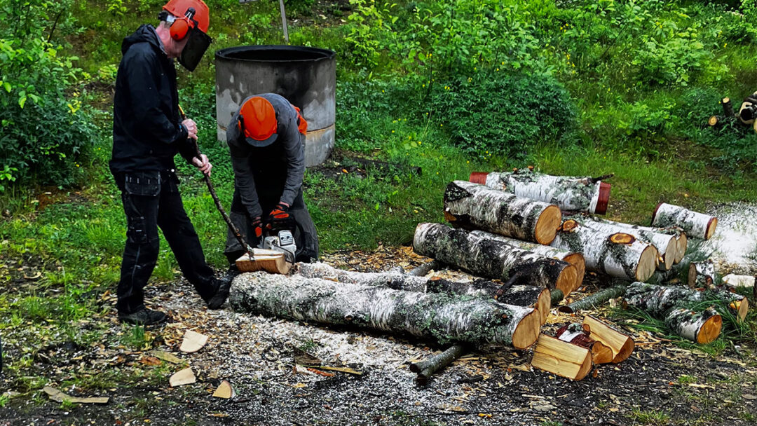 Trædrejekursus på Säterglantan