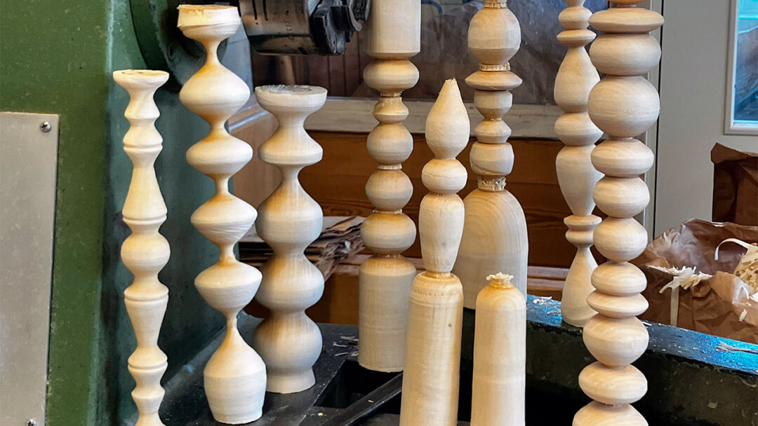 Udvalg af mine "bordben" - Trædrejekursus på Säterglantan