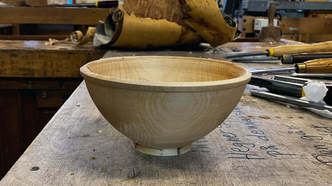 Trædrejekursus på Säterglantan