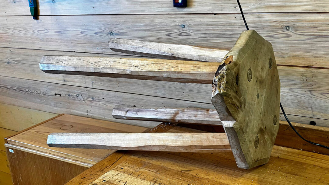 Træskammel -Säterglantan