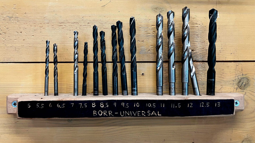 snittet holder til bor