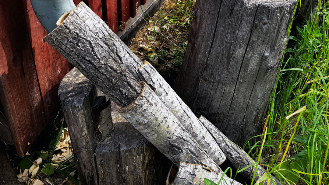 Bark forlænger nedløbsrør - Säterglantan