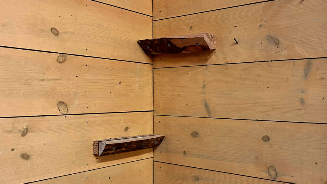 Hylder af brændeknuder - Säterglantan