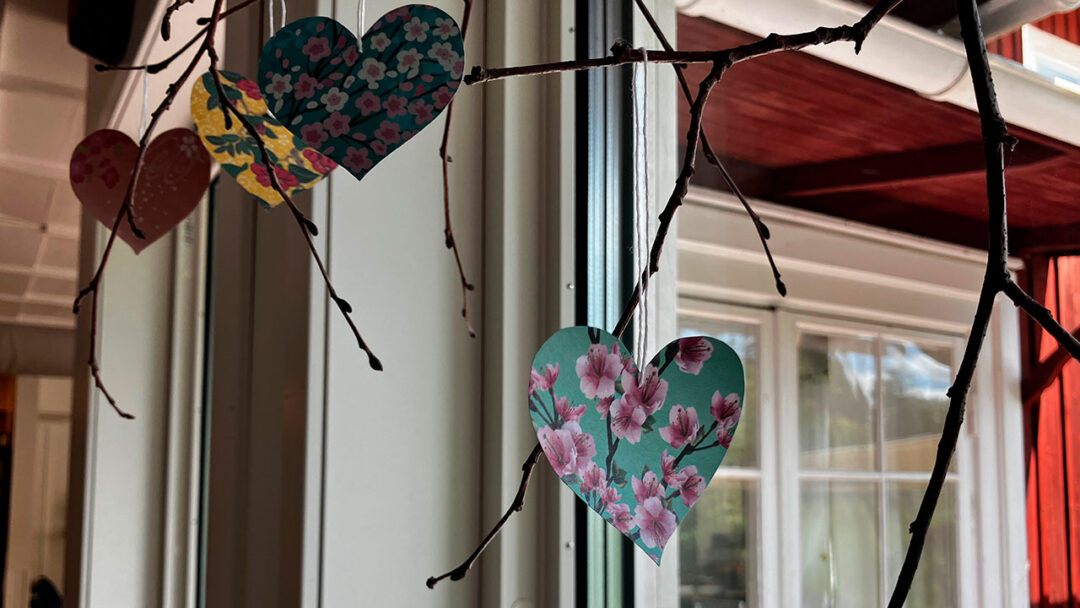 Papirpynt i spisesalen - Säterglantan